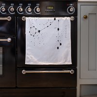 Star Constellation Zodiac Pisces Kitchen Towel - White
