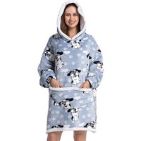 , Matching Family Snuggle Hoodie Blankets - Blue- Puppy , Matching Family Snuggle Hoodie Blankets - Blue- Puppy