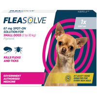 FleaSolve Spot-On Small Dog Flea Treatment - Pink / 1x 0.67ml