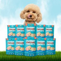 Better Natural Treats Dogs Fish Sticks Box of 10 - Electric Turquoise