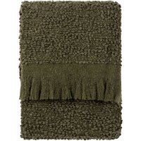 Ulsmere Boucle Fringed Throw - Lichen