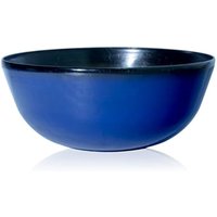 Royal Blue Glaze Effect Wide Bowl Planter - Blue