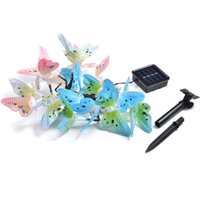 12 and 20 LED Solar Butterfly String Lights - Blue / 20