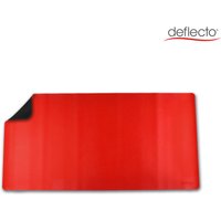 Double Sided Faux Leather Desk Mat - Red and Black / 120cm