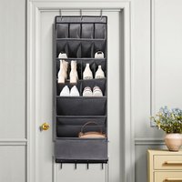 Shoe Storage Door Hanging Organizer - Grey