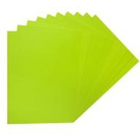 Pack of 100 75gsm Coloured Paper Sheets - Fluorescent Green / A5