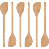 Wooden Scraper Spoon - 30cm - Brown / 6 / Yes