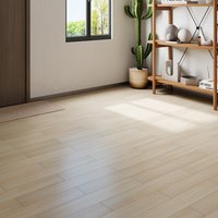 Set of 36 Rustic Wood Effect Self-adhesive PVC Flooring - Warm Beige