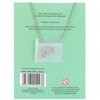 Crystal Moon Necklace Greeting Card For Prosperity - Green