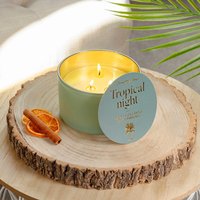 Christmas Scented Candle Jar - Green