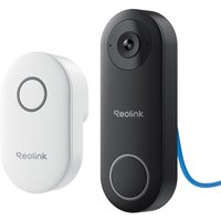 Reolink 2K Plus PoE Smart AI Video Doorbell and Chime - Black/White