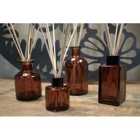 Amber Reed Diffuser Glass Bottle, Stylish Home Fragrance - Brown