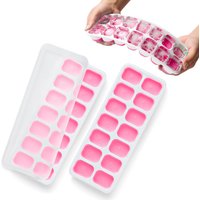 2pk Silicone Ice Cube Trays - Pink