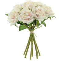 Artificial Arundel Rose Bouquet - Light Pink