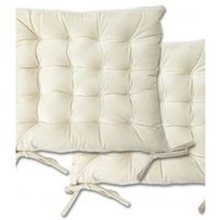 Velvet Seat Pad Pair - Cream