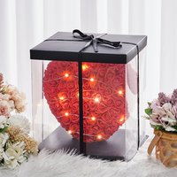 Lifeideas LED Rose Foam Heart with Gift Box - Red