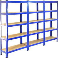 3x Q Rax 90x50x180cm Blue - Blue