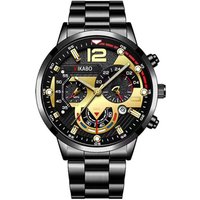 , Men's Business Quartz Luminous Watch - Gold & Gold , Men's Business Quartz Luminous Watch - Gold & Gold