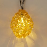 Golden Glow Solar LED Outdoor String Lights - Yellow