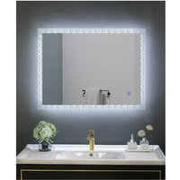 BELOFAY, BELOFAY Alpha Bathroom LED Mirror, Anti-fog Tempered Wall Mirror with LED Light - Silver / 39cm BELOFAY, BELOFAY Alpha Bathroom LED Mirror, Anti-fog Tempered Wall Mirror with LED Light - Silver / 39cm