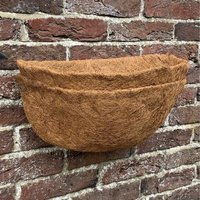 Coco Wall Basket Planter Liners (40cm) - Brown / 2