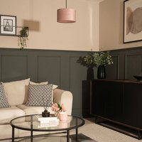Reni Small Velvet Ceiling Lampshade - Pink