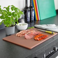 Argon Tableware Plastic Chopping Board - 45cm x 30cm - Brown
