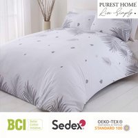Tropics Duvet Cover Set - Grey / Super King