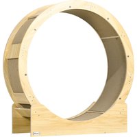 PawHut Cat Wheel with Brake - Brown