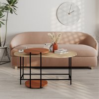 Cuddle Modern Nesting Coffee Table - Cinnamon