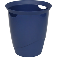 Durable Plastic Waste Bin 16 Litre - Blue