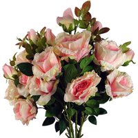 Bunch of Artificial Rose Stems - Pink Rose