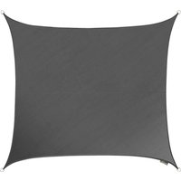 2m Square Premium Knitted Breathable Sun Shade Sail - Charcoal