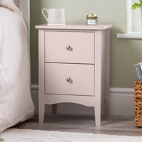 2 Drawer Bedside Cabinet Table - Pink