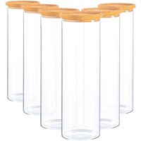 Glass Storage Jar with Cork Lid - Clear / 2l / 6