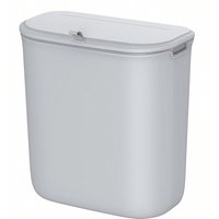 SONGMICS 9L Hanging Kitchen Trash Can with Lid - Grey