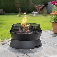 Large Garden Vigor Firepit - Black