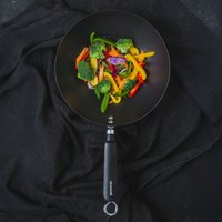 KitchenCraft Wok 26.5cm - Black