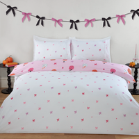 Bowtique Pumpkins Duvet Set - Pink / Double