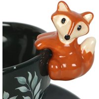 Forest Fox Teacup Saucer Hand Wash - Green
