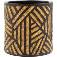 Darnell Natural And Black Planter - Black