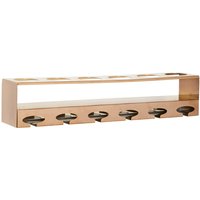Novo 6 Bottle Rose Gold Finish Wine Rack - Gold