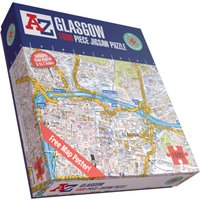Great Britain A Z Map of Glasgow 1000 Piece Jigsaw Puzzle Exclusive - Neutral