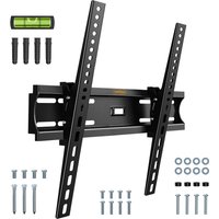 Flat to Wall Tilting TV Wall Bracket with Spirit Level for 55 Inch TV - Black / 60in