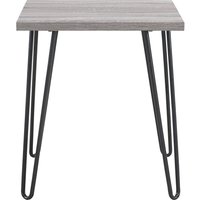 Owen retro end table - Grey oak