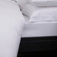 Sestina Cotton Luxury Percale White Fitted Sheet - White