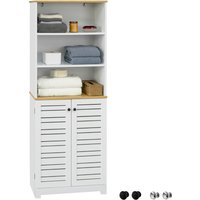 SoBuy, SoBuy Tall Cupboard Bathroom Storage Cabinet - White SoBuy, SoBuy Tall Cupboard Bathroom Storage Cabinet - White