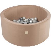 Velvet Round Ball Pit - Gold