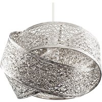 Hacienda Brushed Chrome Ceiling Pendant Shade - Brushed Chrome