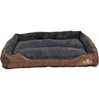 Faux Fur Pet Bed Brown Grey XX-Large - Brown